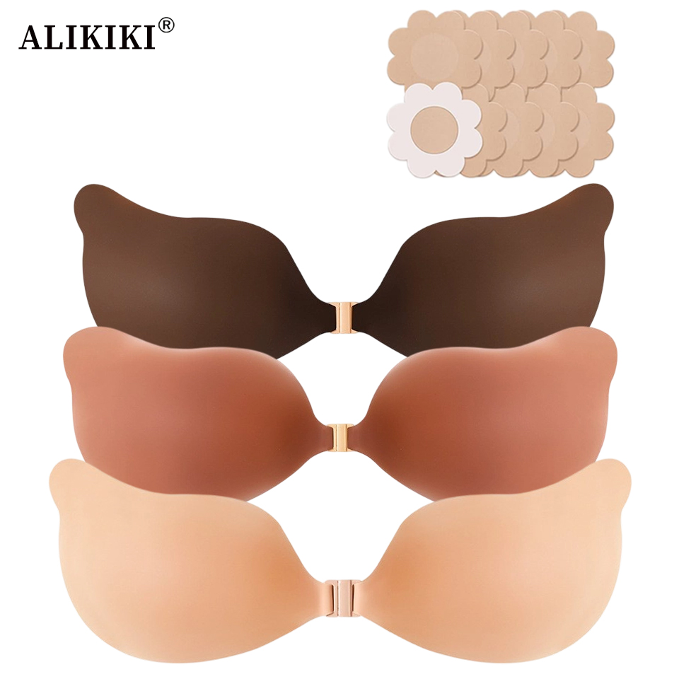Backless Bra Sticky - Silicone Cleavage Bra Reusable Push Up