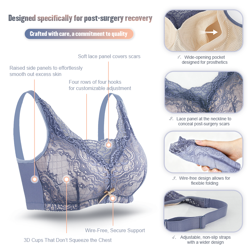 Post breast surgery bra, power - огляд і ціна Mastectomy Bra Pocket