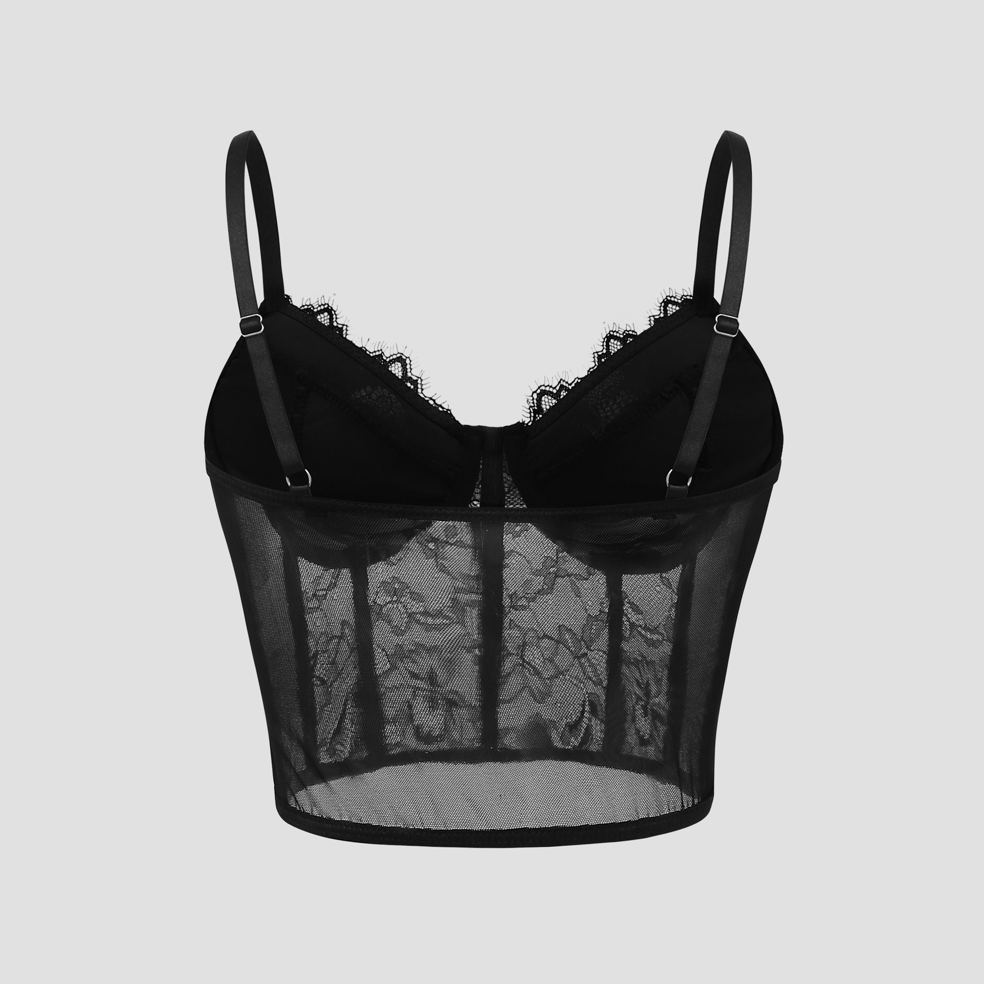 Sexy Black Semi Transparent Br - огляд і ціна Sheer Mesh Bra