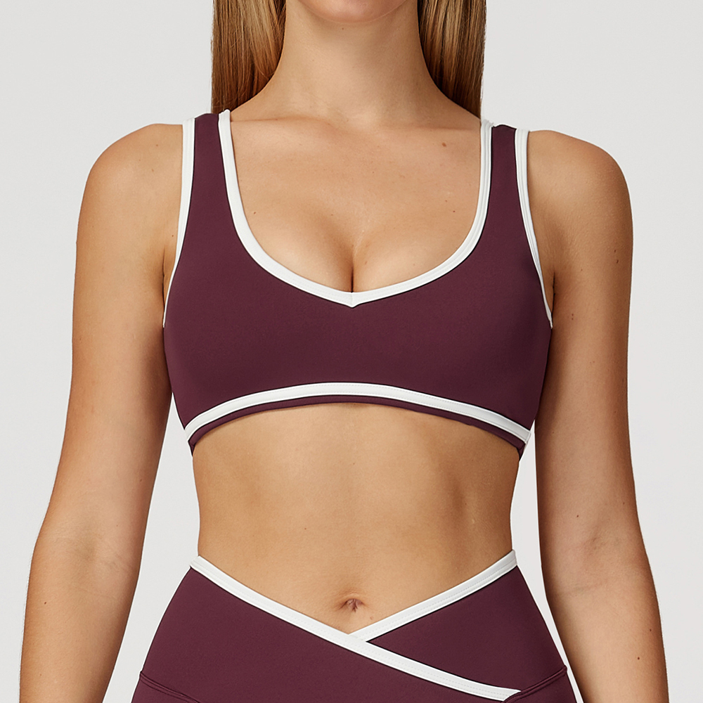 V-Neck Sports Bra Women Top Pu - огляд і ціна Minimizer Bra Women