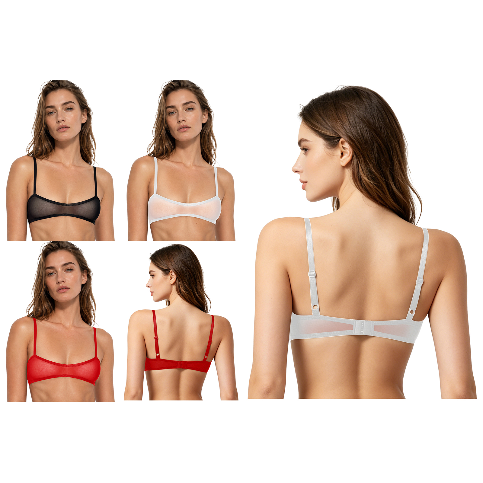 Womens See Through Sheer Mesh  - огляд і ціна Sheer Mesh Bra
