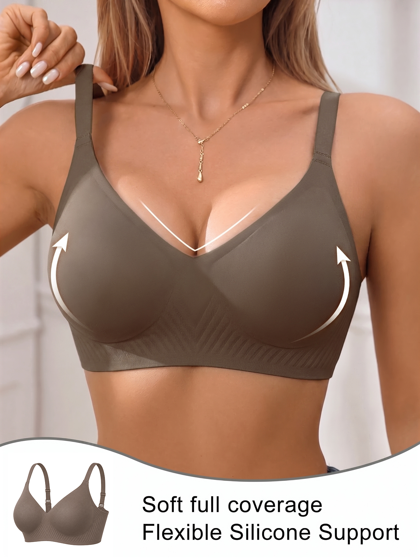 Full Coverage Push Up Jelly Su - огляд і ціна Underwire Bra Padded