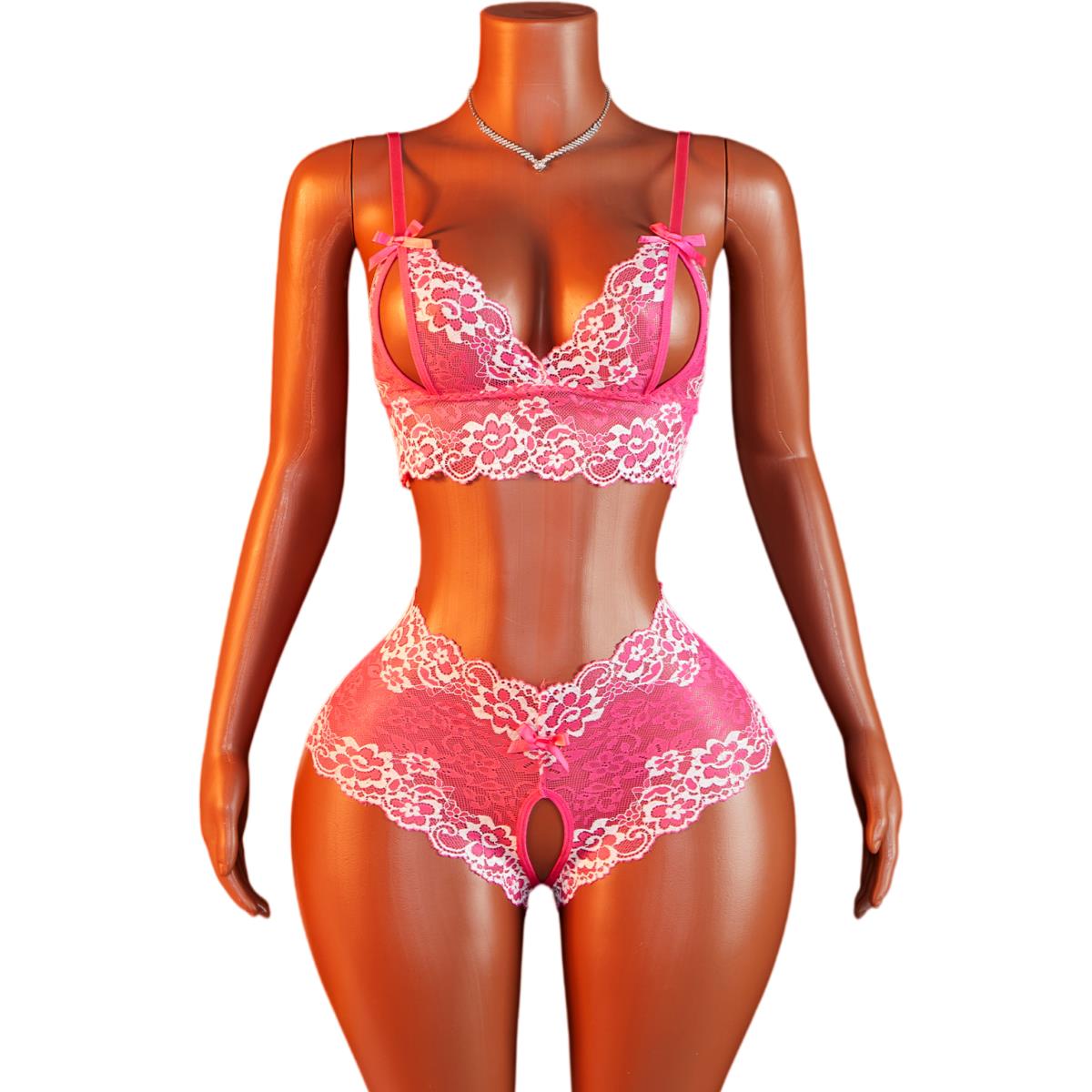 Women's Sexy Lingerie Set Slin - огляд і ціна Sheer Bra Lace