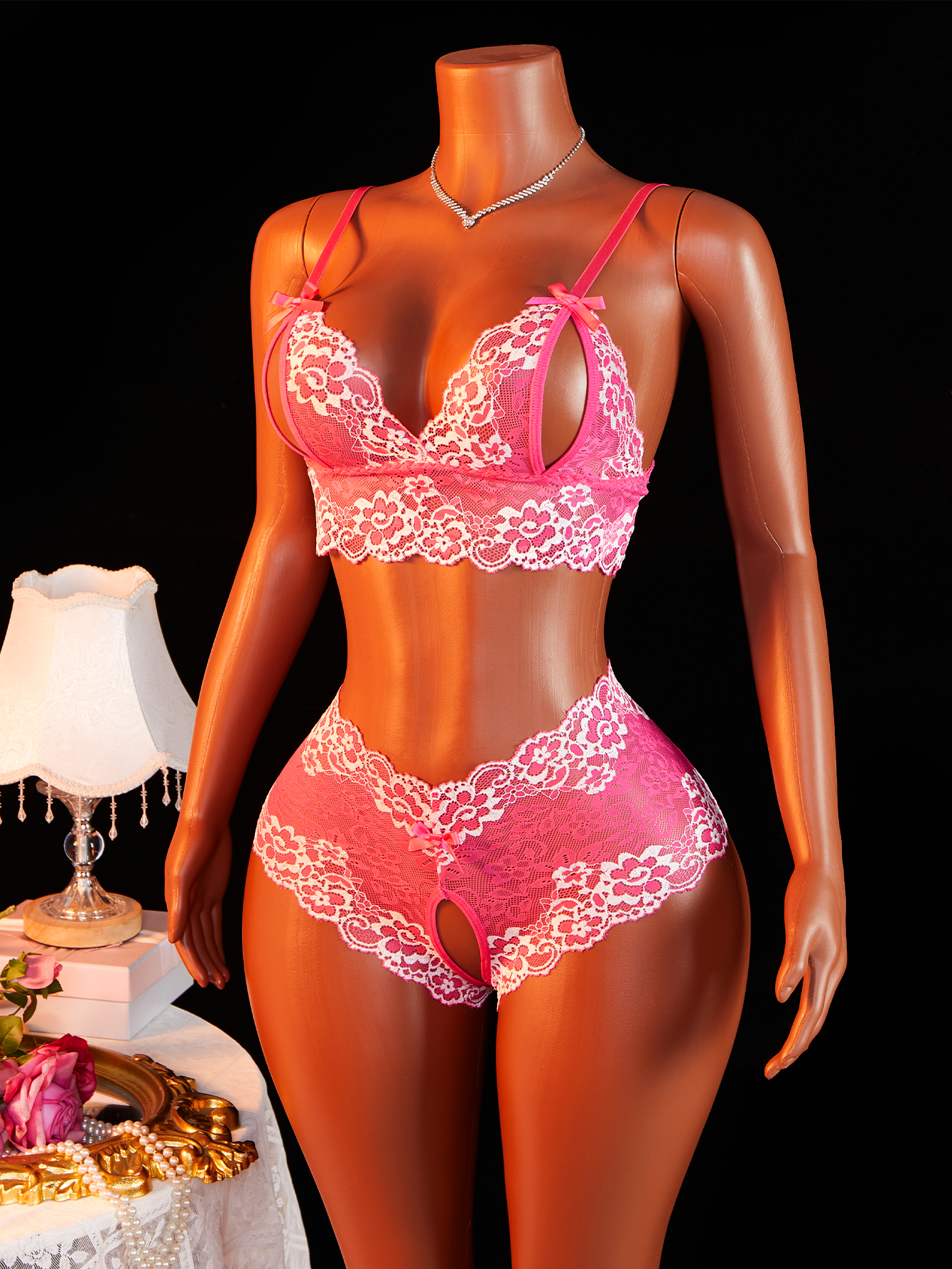 Women's Sexy Lingerie Set Slin - огляд і ціна Sheer Bra Lace