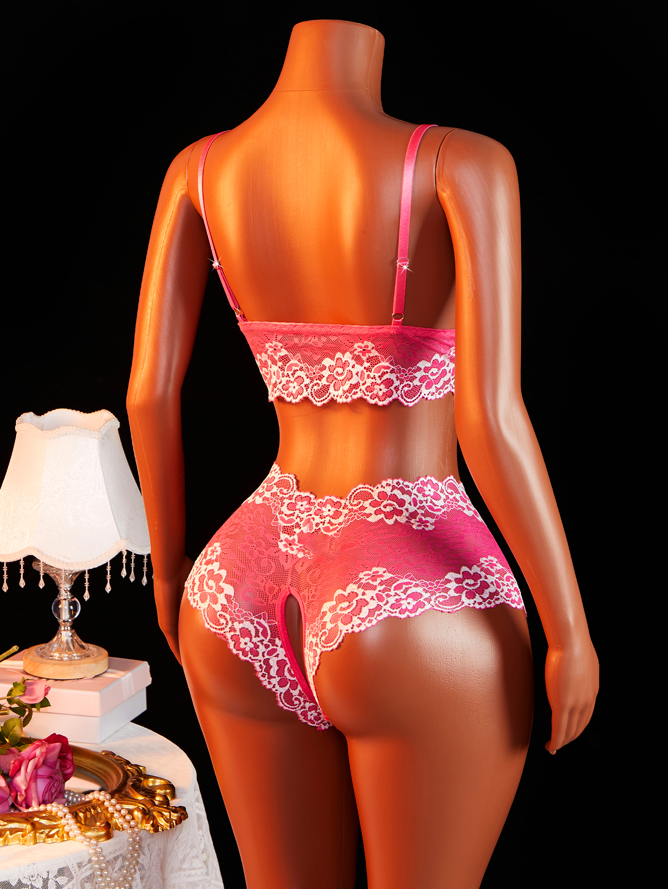 Women's Sexy Lingerie Set Slin - огляд і ціна Sheer Bra Lace