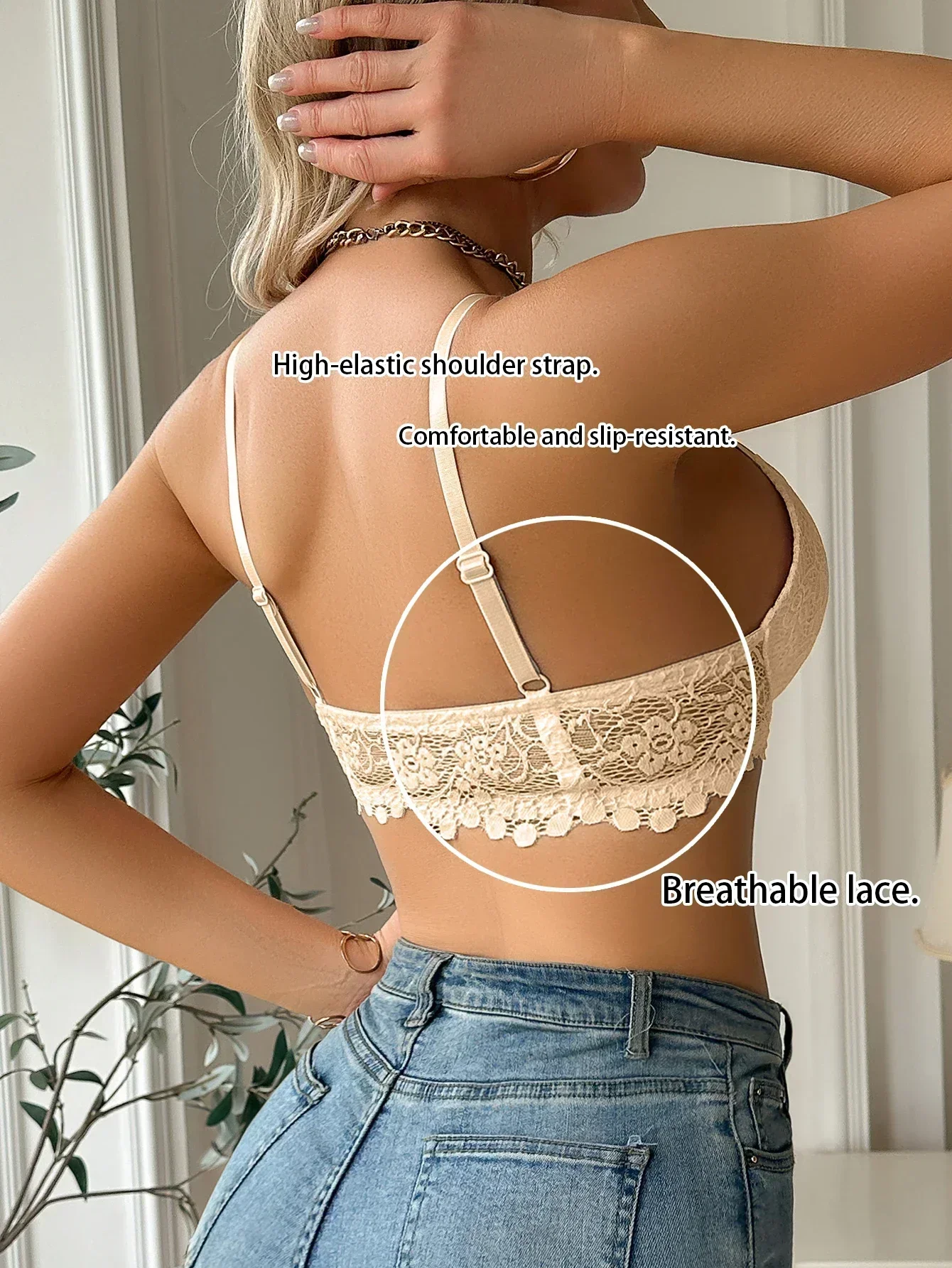 Women's Lace Front Clasp Push  - огляд і ціна Cotton Bra Everyday