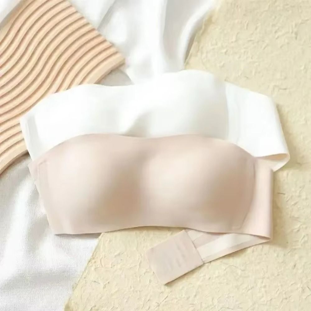 Solid Color Strapless Wrapped  - огляд і ціна Plunge Bra Push Up