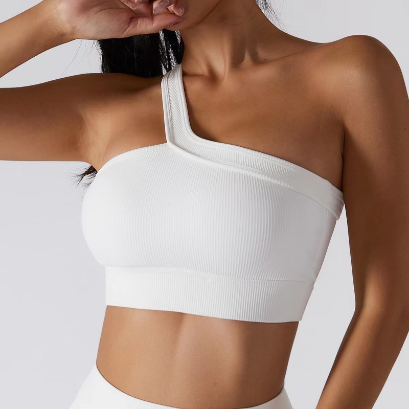 Women Single Shoulder Sexy Yog - огляд і ціна T Shirt Bra Seamless