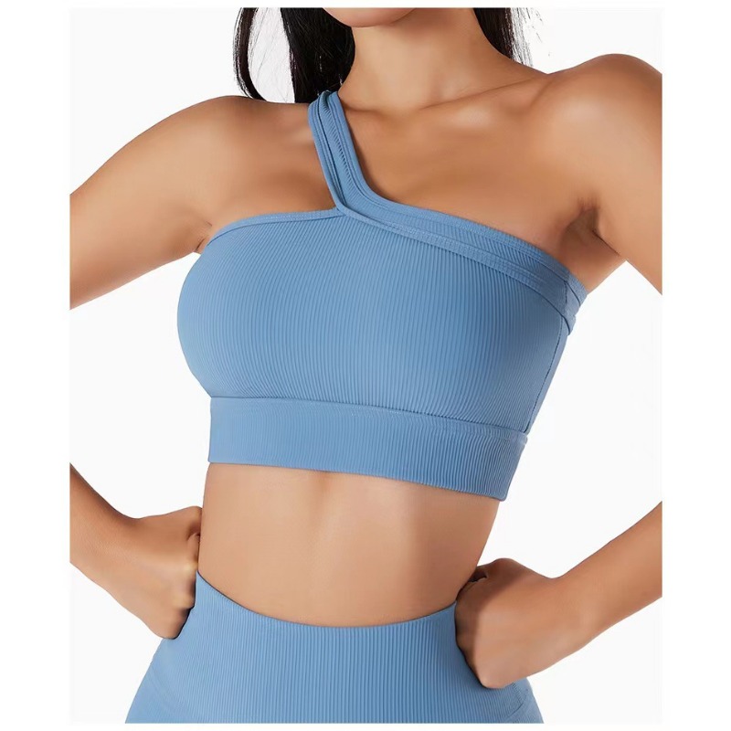 Women Single Shoulder Sexy Yog - огляд і ціна T Shirt Bra Seamless