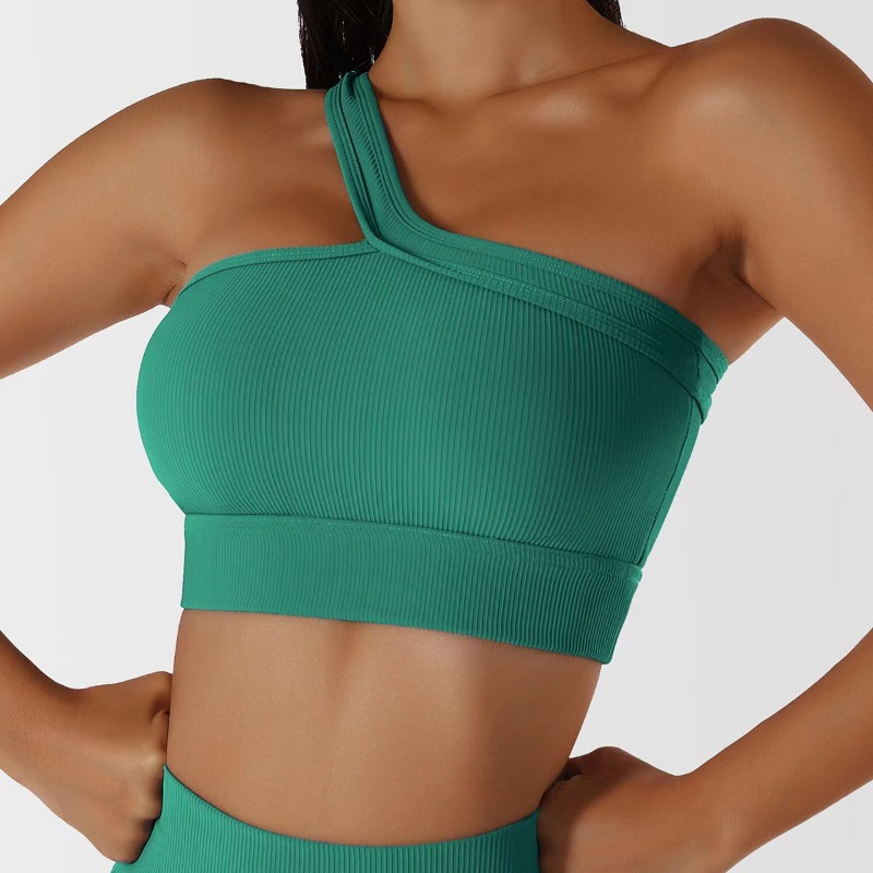 Women Single Shoulder Sexy Yog - огляд і ціна T Shirt Bra Seamless