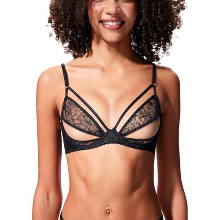 Faye Women's Sexy Lace Bra, Ba - огляд і ціна Demi Bra Balconette