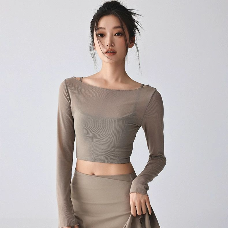Women's Sheer Mesh Long Sleeve - огляд і ціна Sheer Mesh Bra