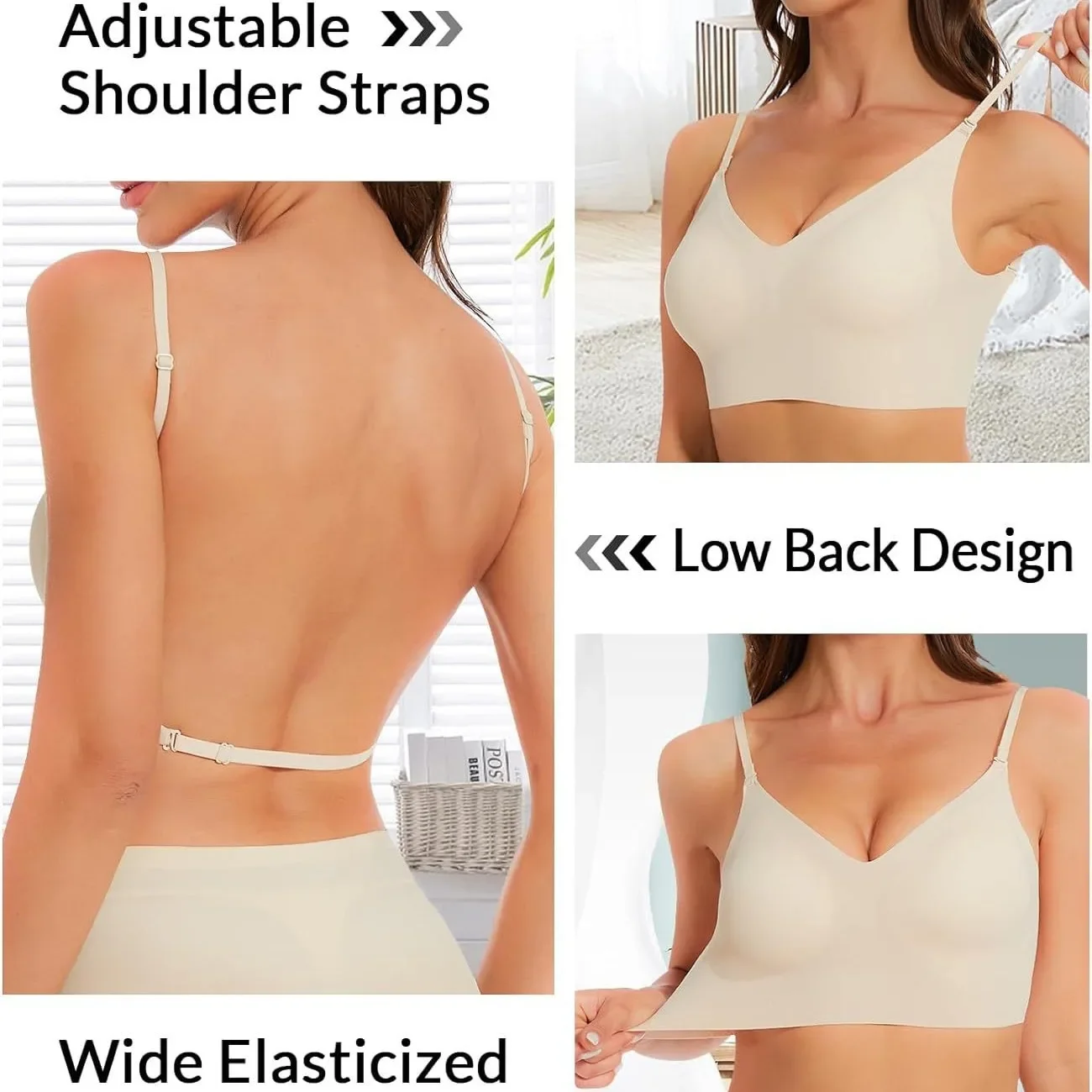 Top RatedSeamlLow Back Bra Sup - огляд і ціна Convertible Bra Multiway